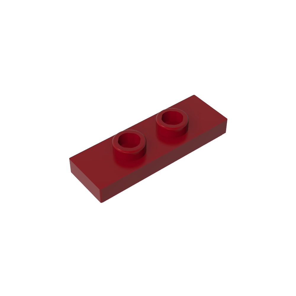 Placa especial 1 x 3 con 2 pernos con ranura y soporte interior para pernos (puente)-MyGobricksEs