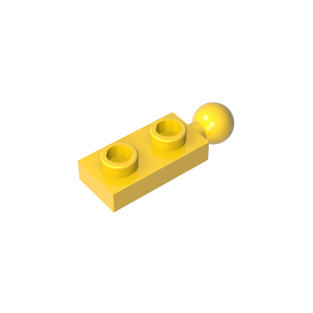 Placa especial 1 x 2 con bola de remolque final-MyGobricksEs