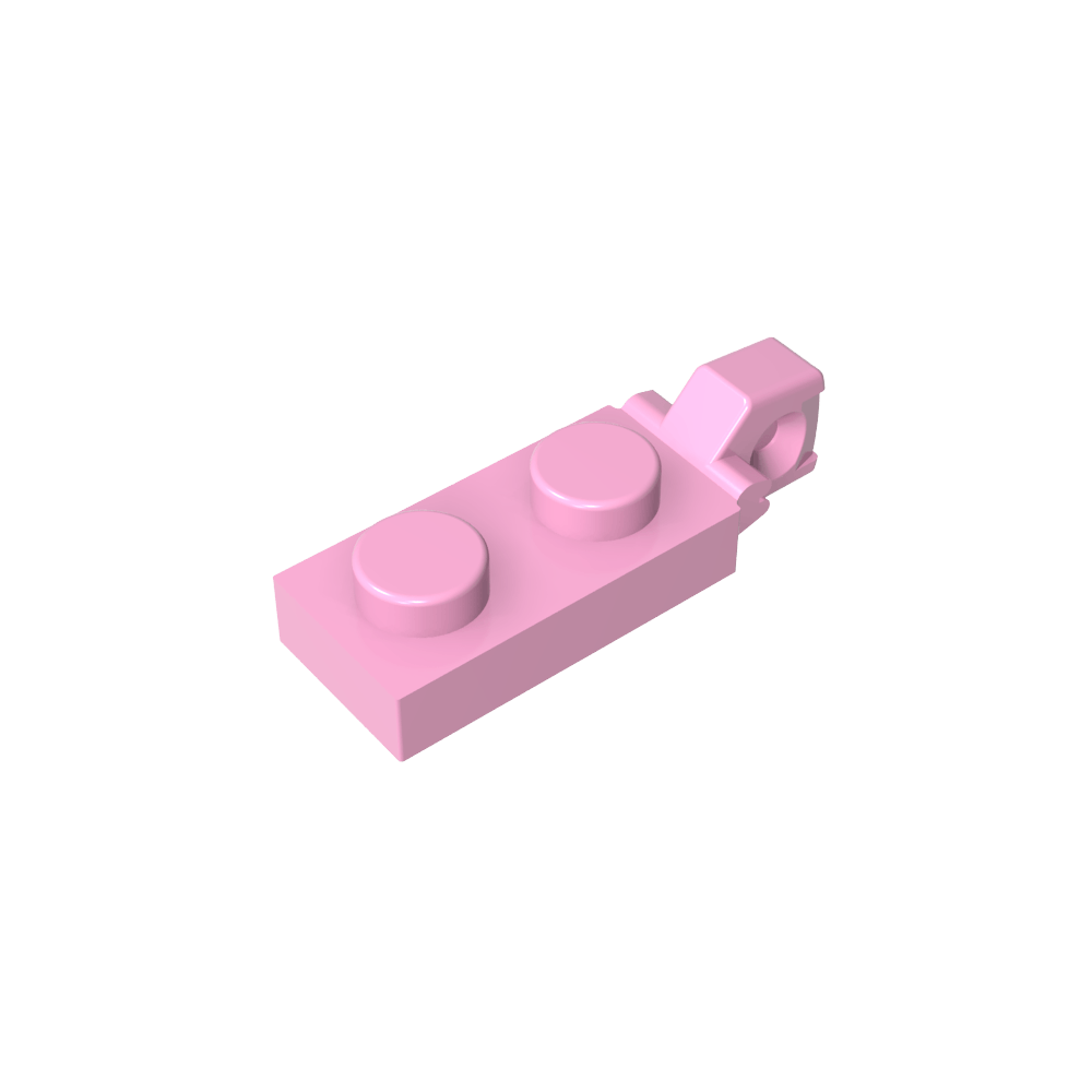 Placa de bisagra 1 x 2 con bloqueo con 1 dedo en el extremo, sin ranura-MyGobricksEs