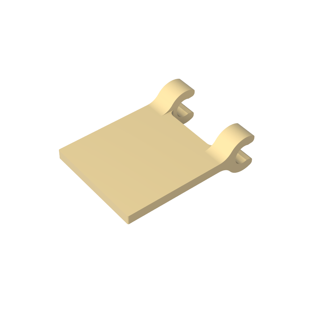 Bandera cuadrada de 2 x 2 [clips delgados]-MyGobricksEs