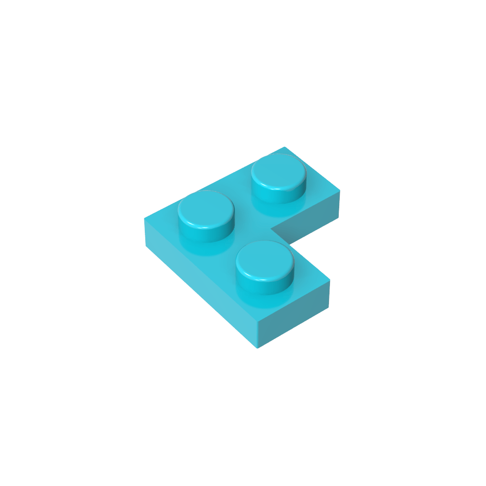 Placa 2 x 2 Esquina-MyGobricksEs