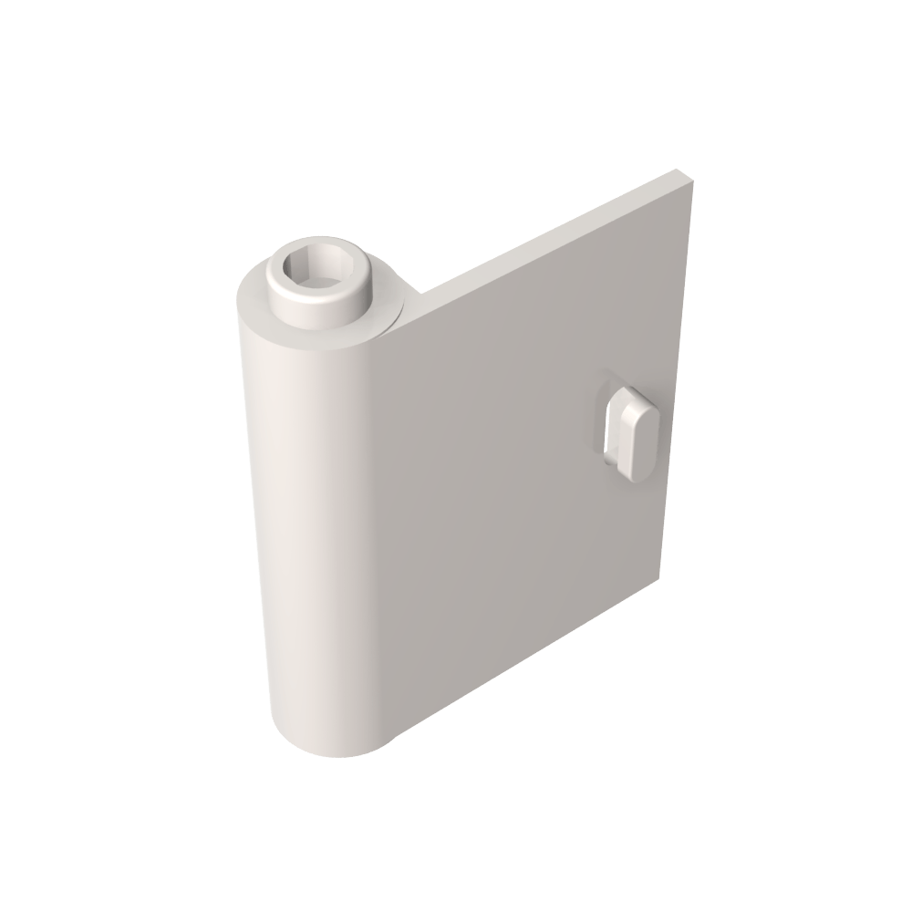Puerta 1 x 3 x 3 izquierda - Abierta entre la bisagra superior e inferior-MyGobricksEs