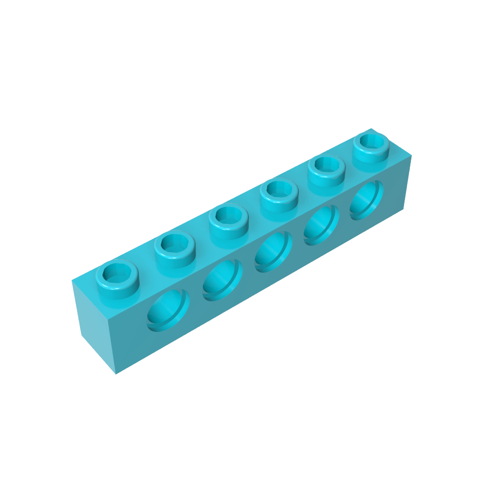 Ladrillo técnico 1 x 6 [5 agujeros]-MyGobricksEs