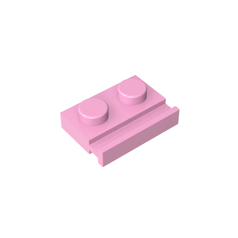 Placa Especial 1 x 2 con Riel para Puerta-MyGobricksEs