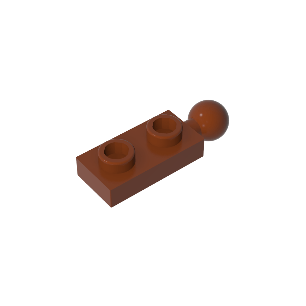 Placa especial 1 x 2 con bola de remolque final-MyGobricksEs
