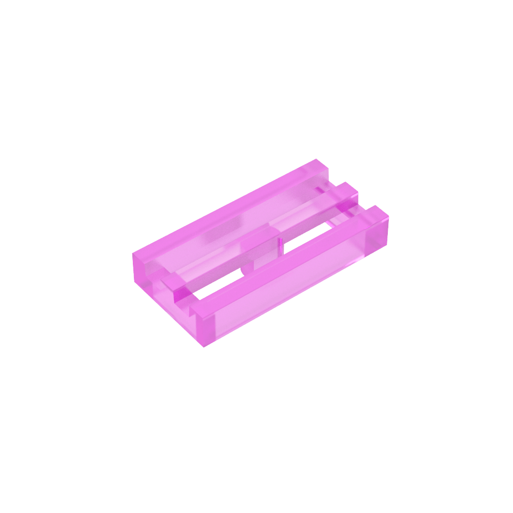 Rejilla especial para azulejos de 1 x 2 pulgadas con ranura inferior-MyGobricksEs