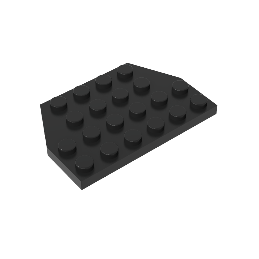 Placa de cuña de 4 x 6 esquinas cortadas-MyGobricksEs