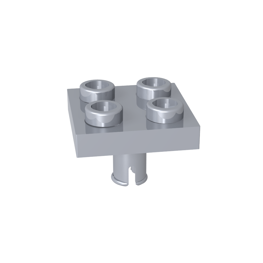 Placa Especial 2x2 con Pasador en la Parte Inferior-MyGobricksEs