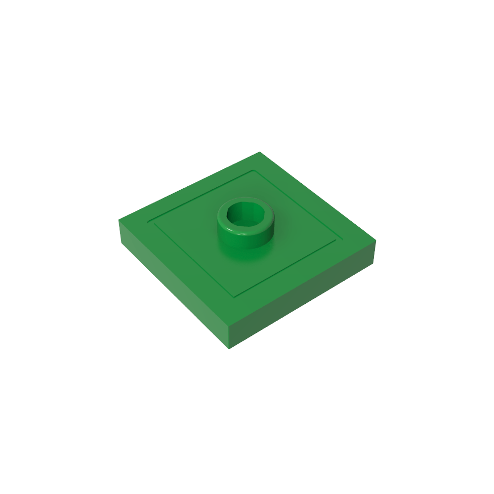 Placa especial 2 x 2 con ranura y perno central (puente)-MyGobricksEs