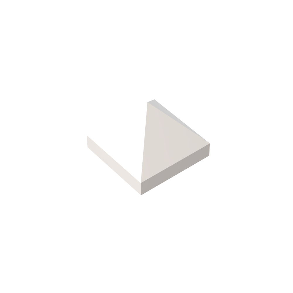 Pendiente 45° 1 x 1 x 2/3 Cuádruple Convexa-MyGobricksEs