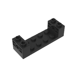 Cojinete de rueda 2 x 6 x 1 1/3 con orificios para eje y corte de 2 x 4-MyGobricksEs
