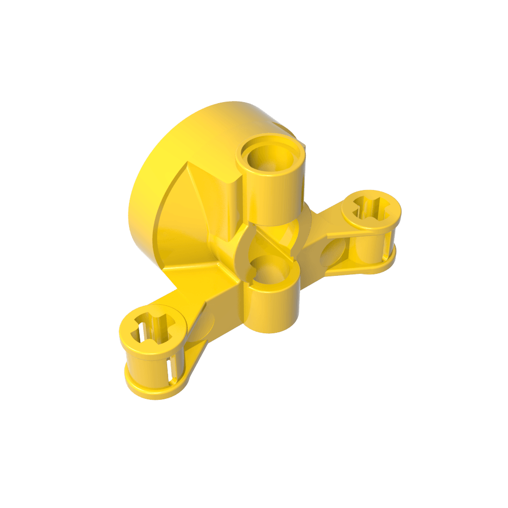 Soporte para cubo de volante Technic con 2 orificios para pasadores y 2 orificios para ejes-MyGobricksEs