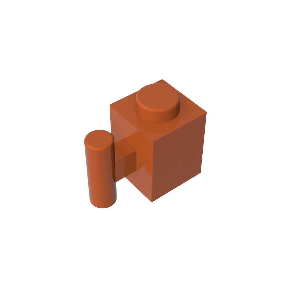 Ladrillo Especial 1 x 1 con Mango-MyGobricksEs