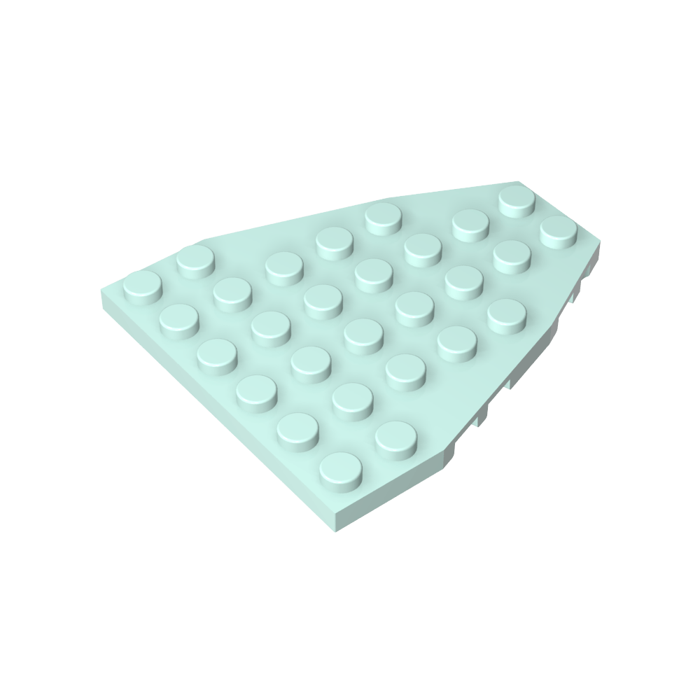 Placa de proa de barco de 7 x 6 con muescas para pernos-MyGobricksEs
