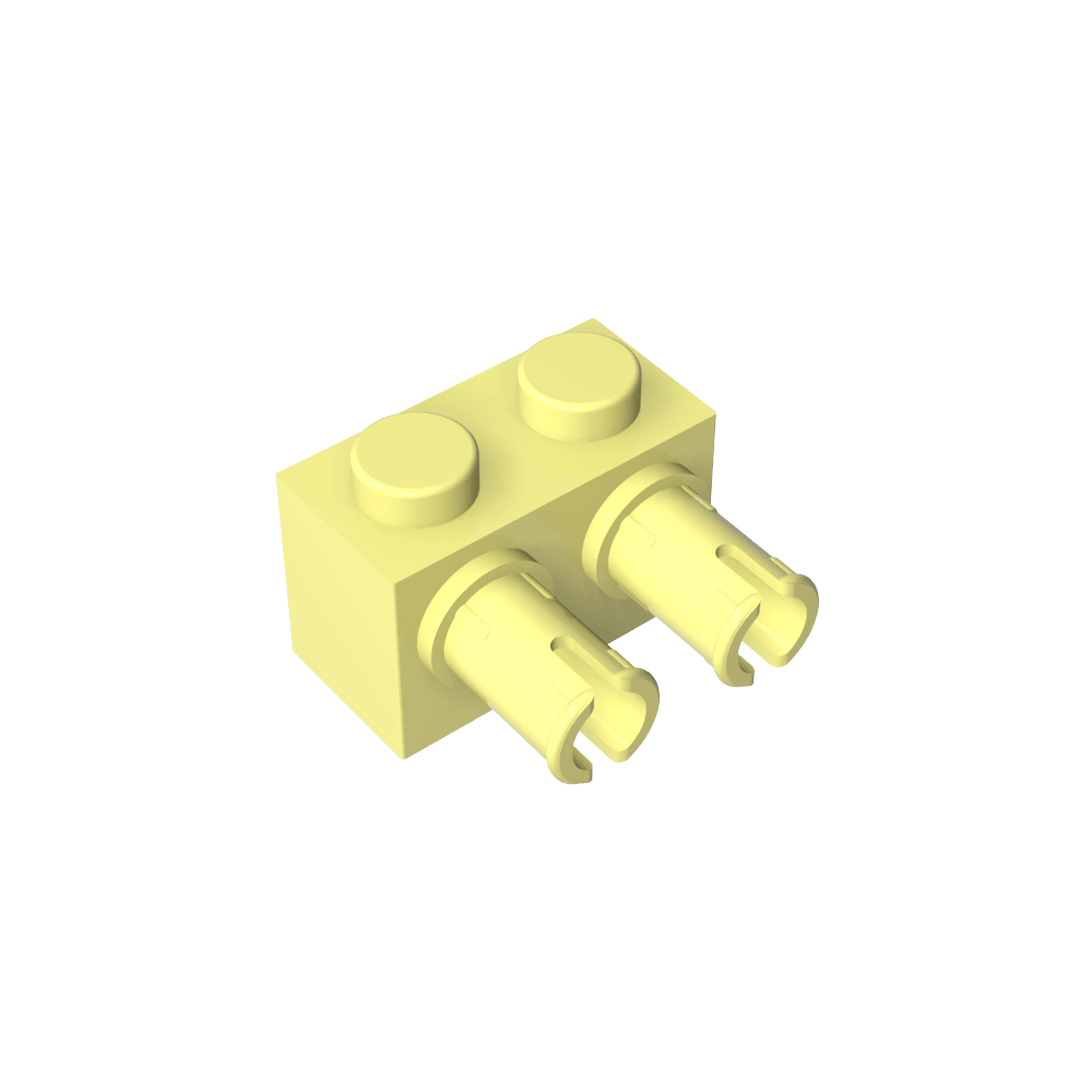 Ladrillo Especial 1 x 2 con 2 Pines-MyGobricksEs