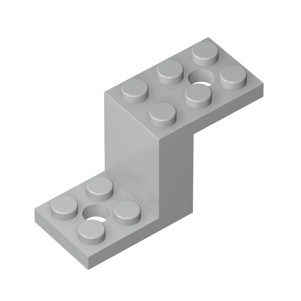 Soporte 5 x 2 x 2 1/3 con soporte de perno interior-MyGobricksEs