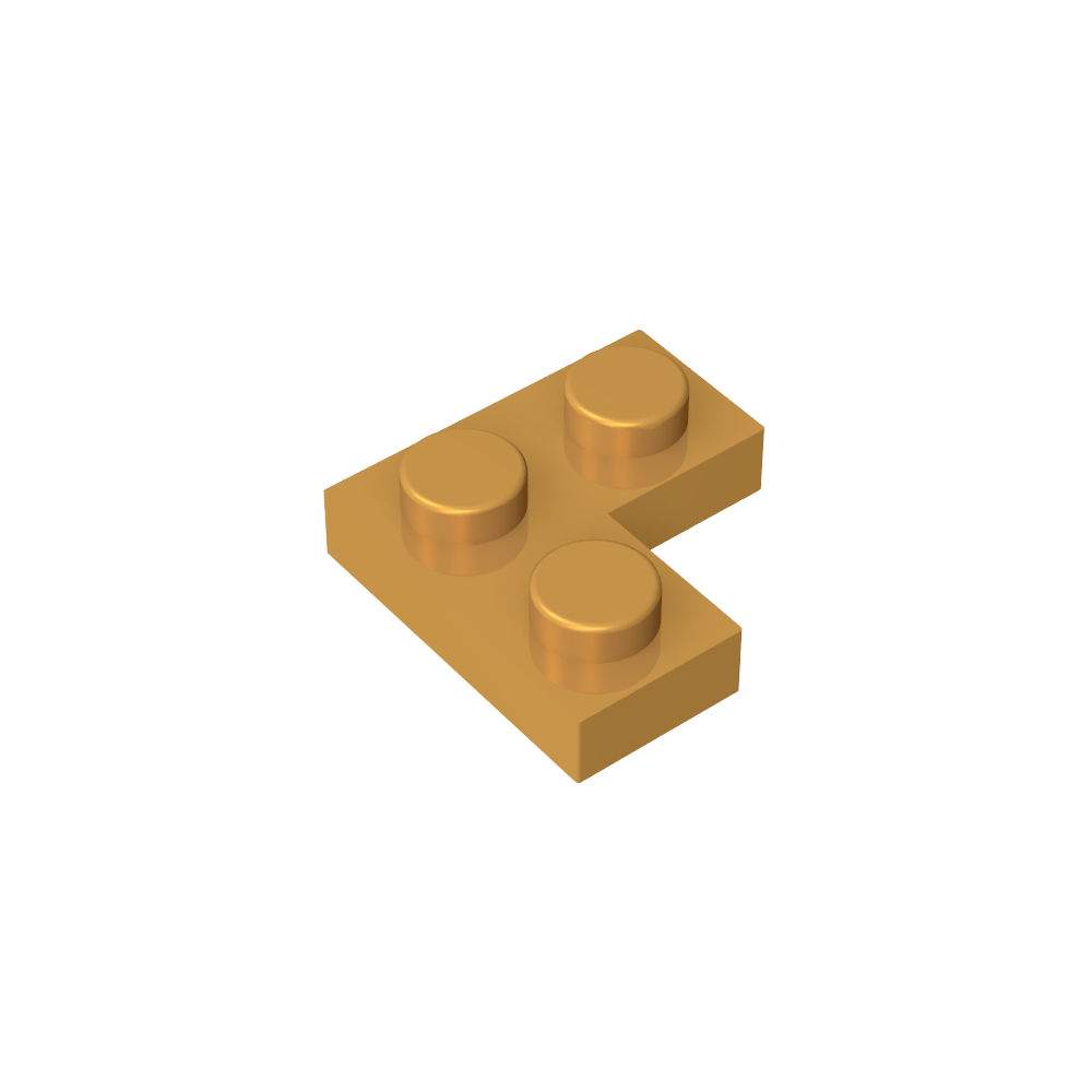 Placa 2 x 2 Esquina-MyGobricksEs