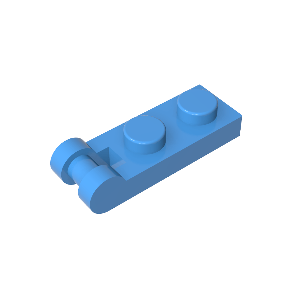Placa Especial 1 x 2 con Asa en el Extremo [Extremos Cerrados]-MyGobricksEs