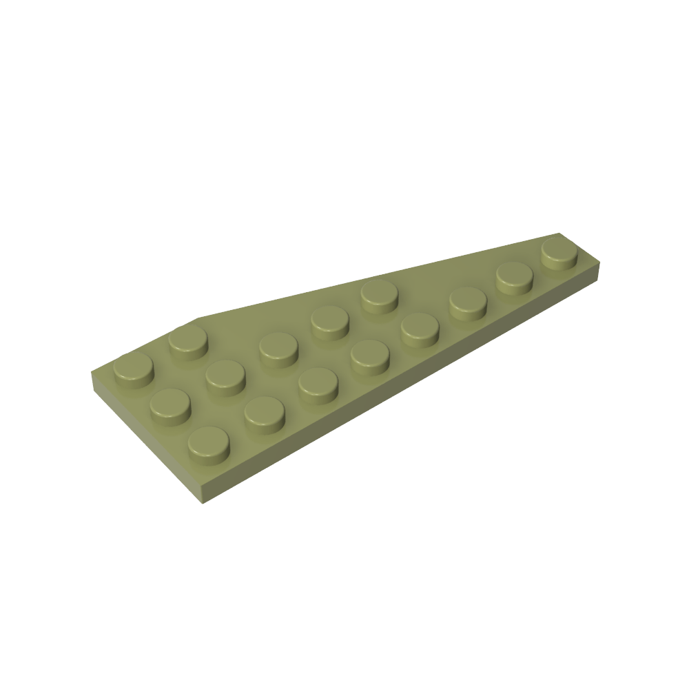 Placa de cuña 8 x 3 izquierda-MyGobricksEs