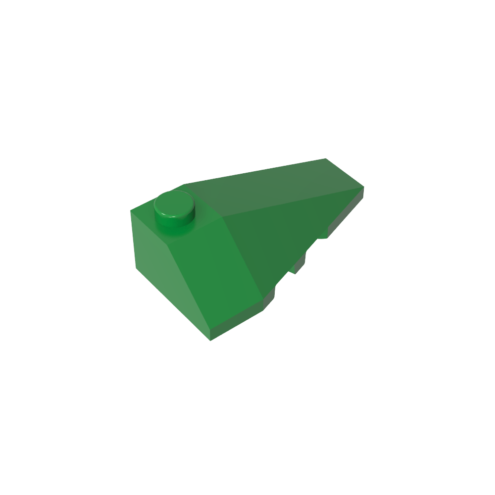 Cuña inclinada 4 x 2 triple derecha-MyGobricksEs