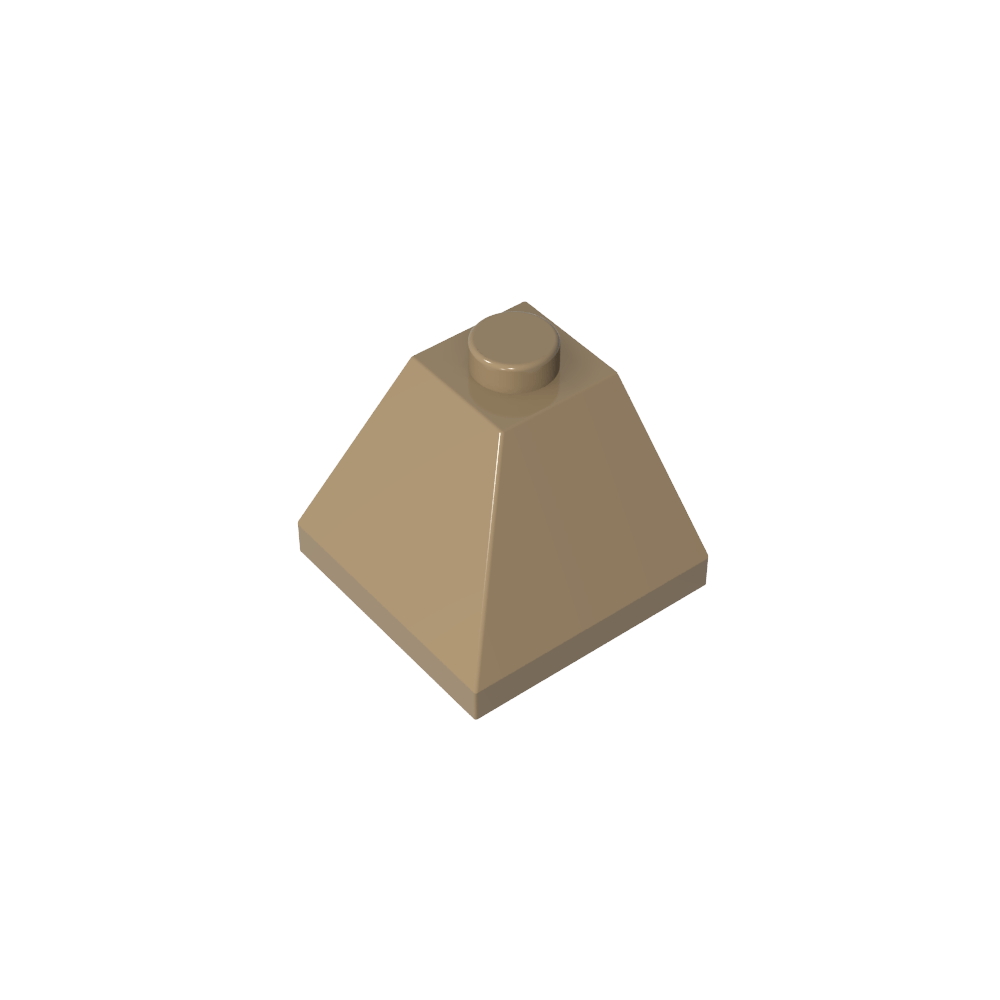 Pendiente 45° 2 x 2 Doble Convexa-MyGobricksEs