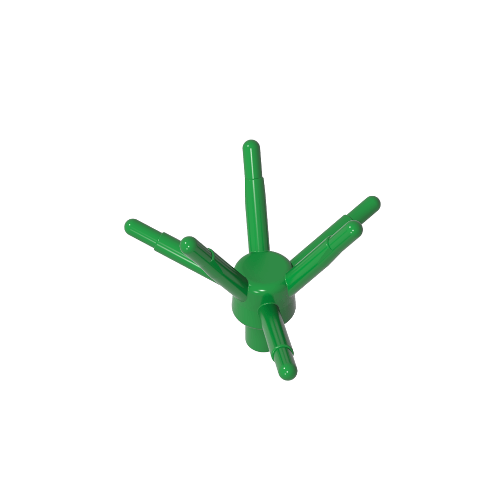 Planta, Tallo de Flor con Barra y 6 Tallos-MyGobricksEs