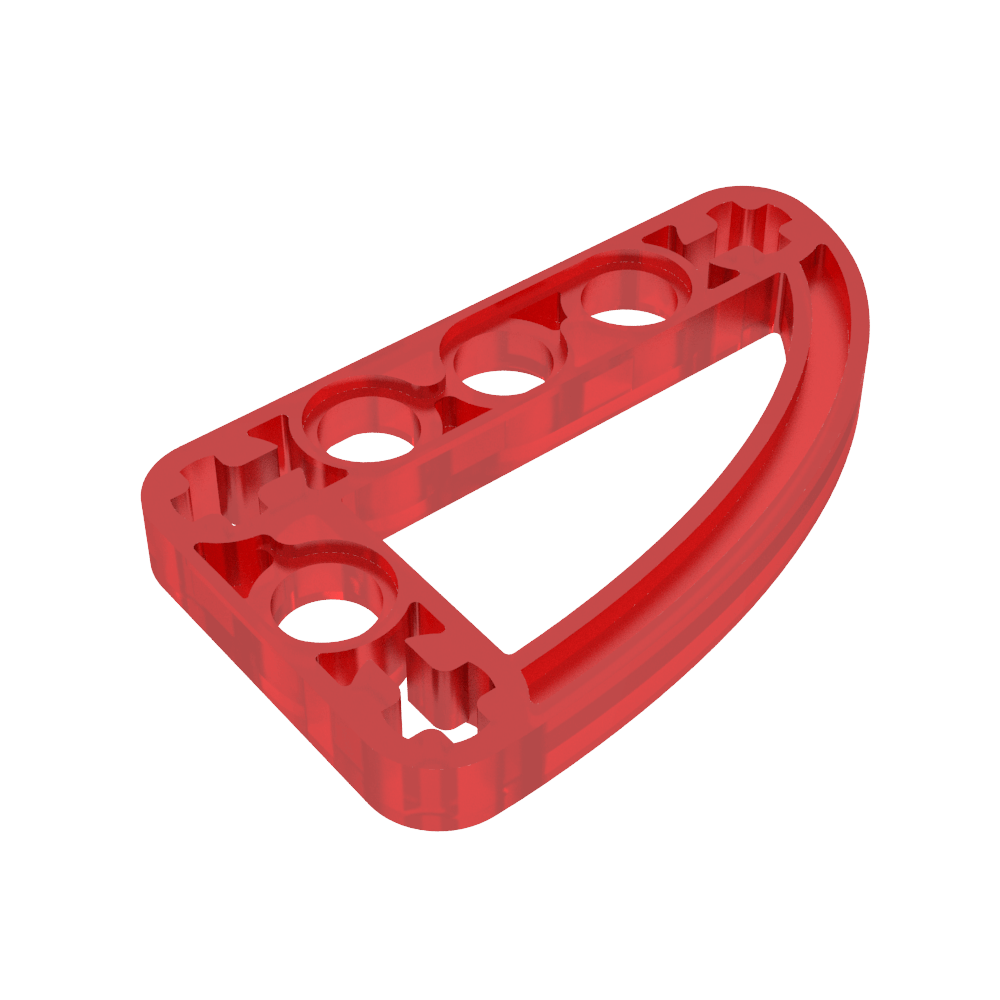 Viga técnica 3 x 5 en forma de L con un cuarto de elipse delgado-MyGobricksEs