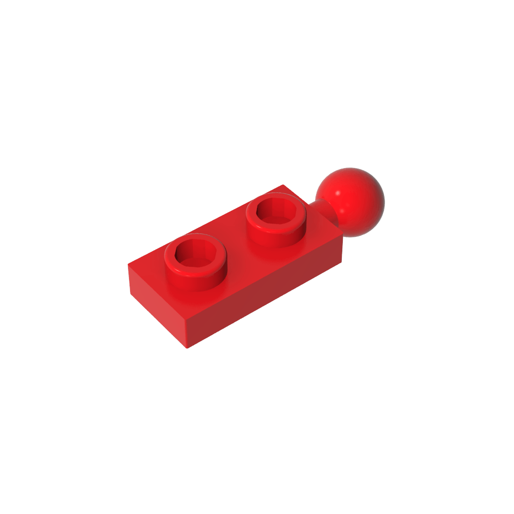 Placa especial 1 x 2 con bola de remolque final-MyGobricksEs