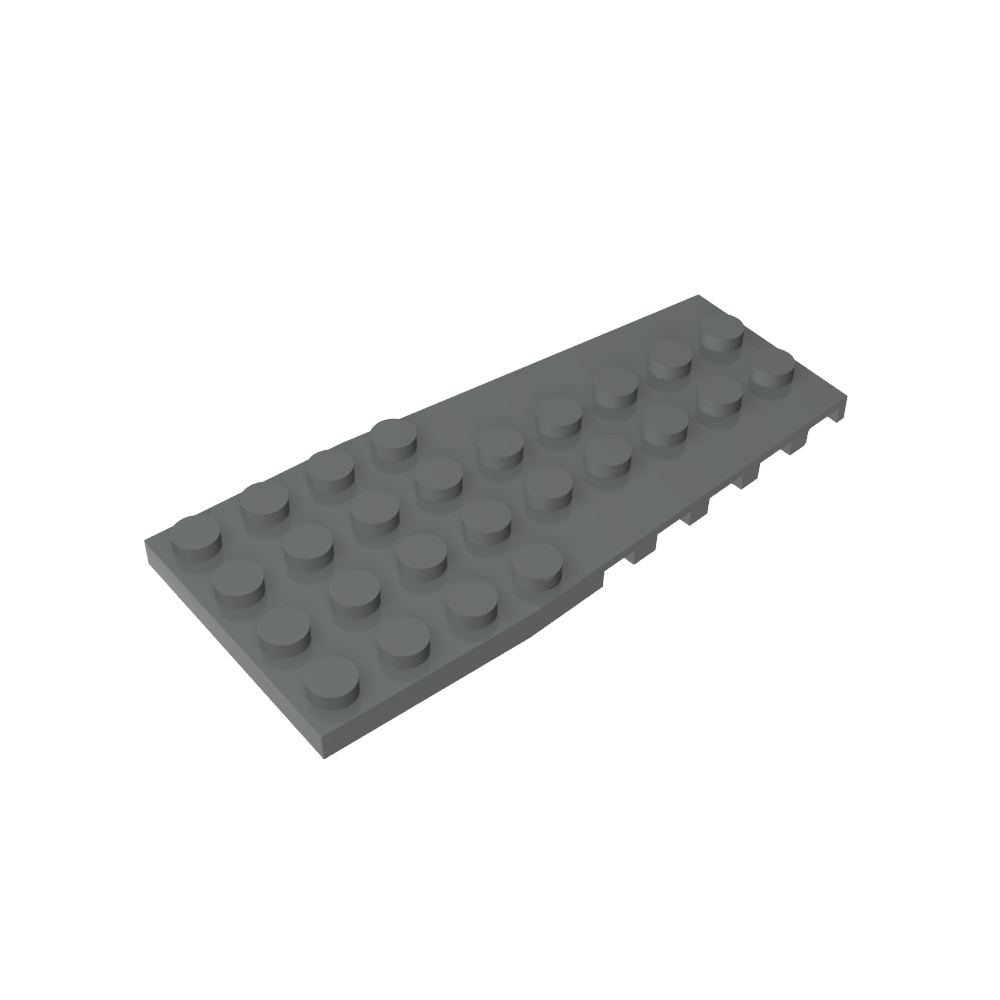 Placa de cuña de 4 x 9 con muescas para pernos-MyGobricksEs