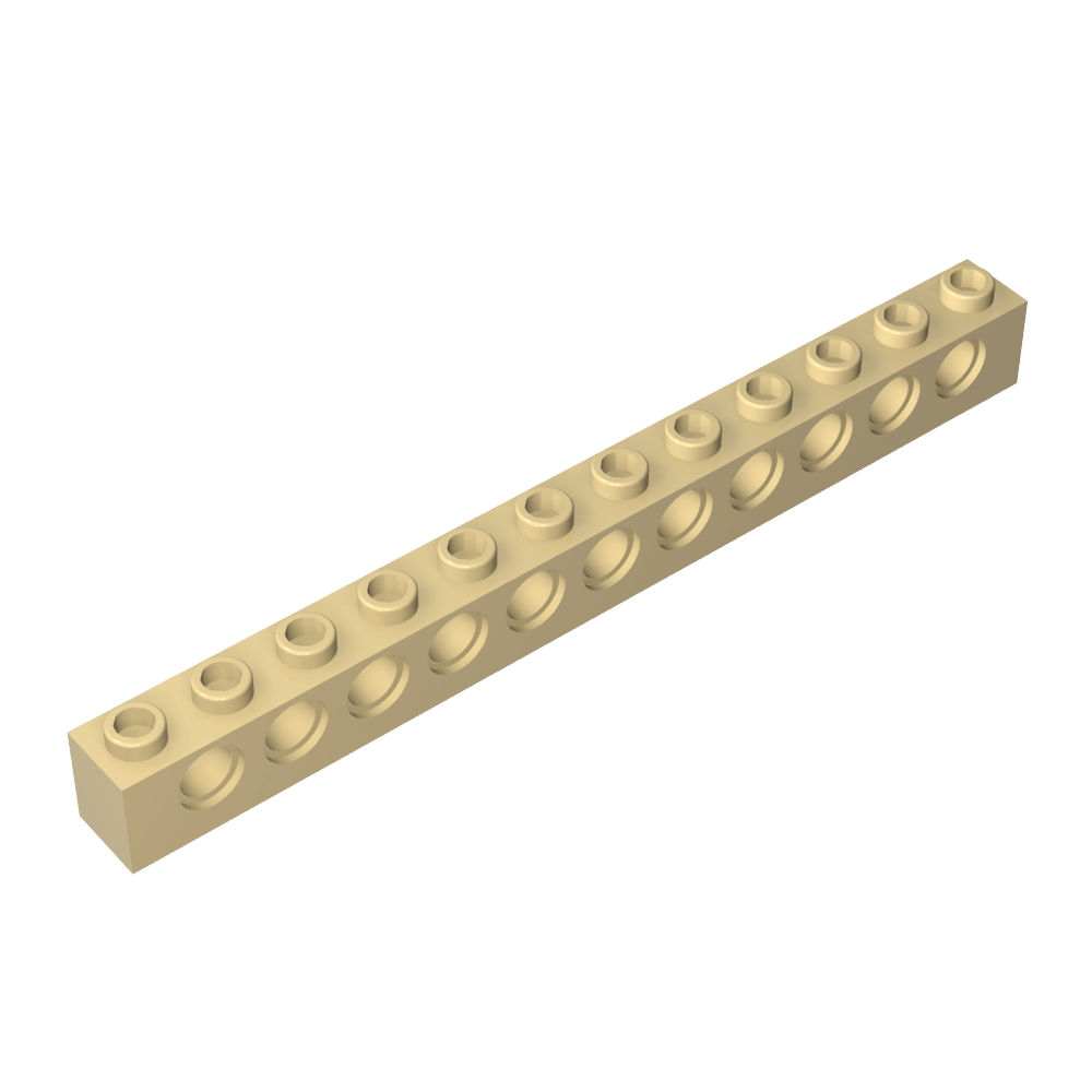 Ladrillo técnico 1 x 12 [11 agujeros]-MyGobricksEs