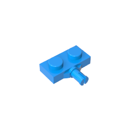 Placa especial 1 x 2 con soporte para rueda, ranura simple-MyGobricksEs