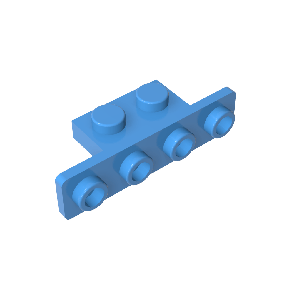 Soporte 1 x 2 - 1 x 4 [Esquinas redondeadas]-MyGobricksEs