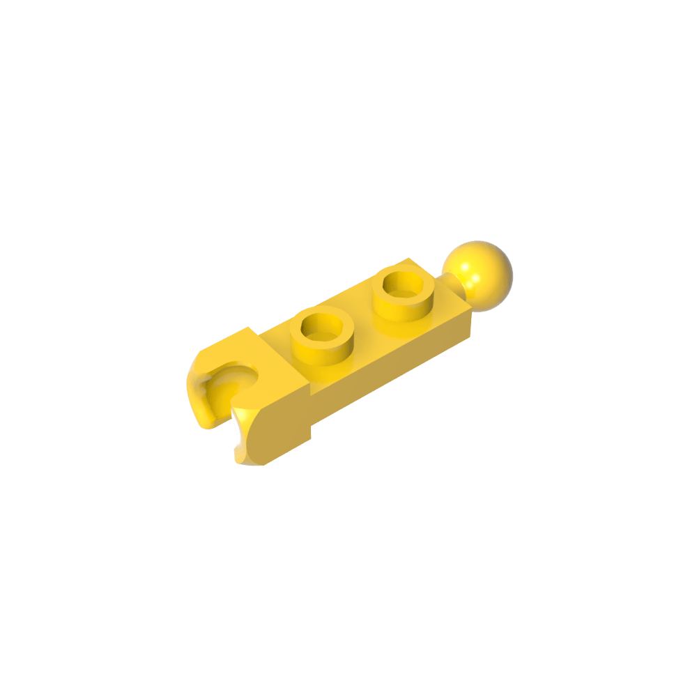 Placa especial 1 x 2 con copa de extremo de 5,9 mm y bola de remolque-MyGobricksEs