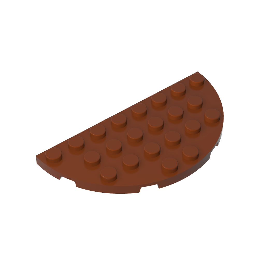 Placa Esquina Redonda 4 x 8 Doble-MyGobricksEs