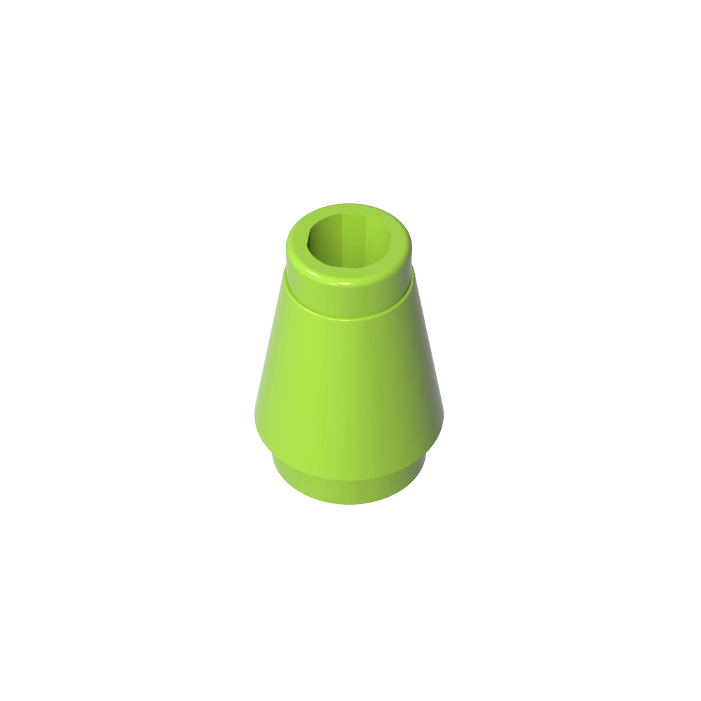 Cono 1 x 1 [Sin ranura superior]-MyGobricksEs