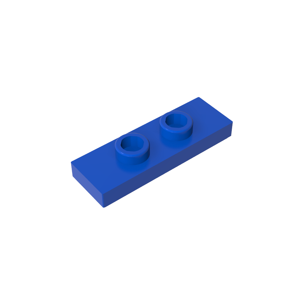 Placa especial 1 x 3 con 2 pernos con ranura y soporte interior para pernos (puente)-MyGobricksEs