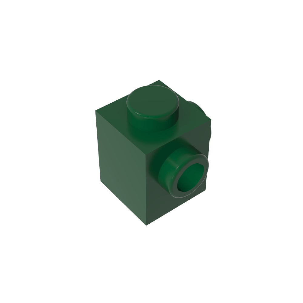 Ladrillo especial 1 x 1 con montantes en 2 lados adyacentes-MyGobricksEs