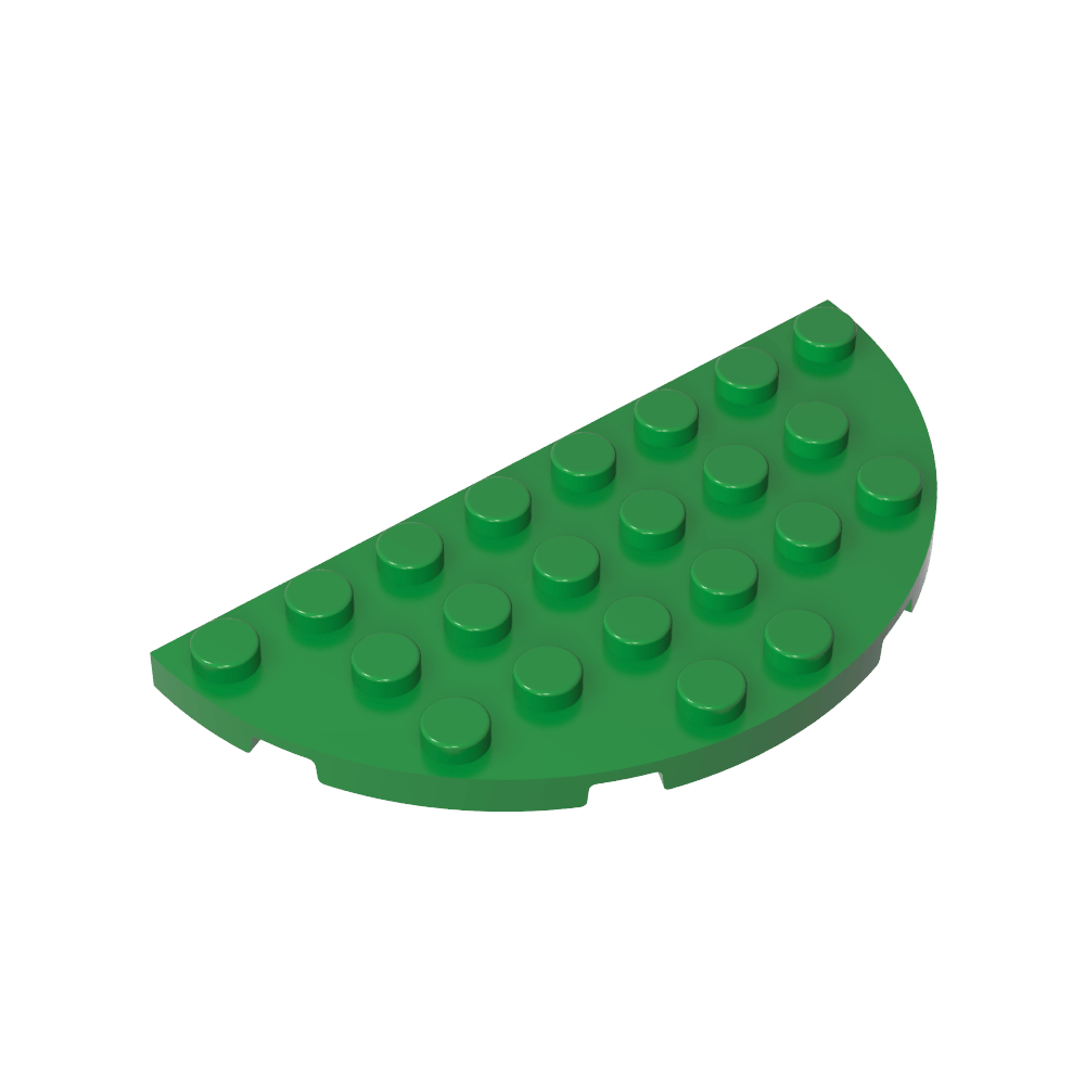 Placa Esquina Redonda 4 x 8 Doble-MyGobricksEs