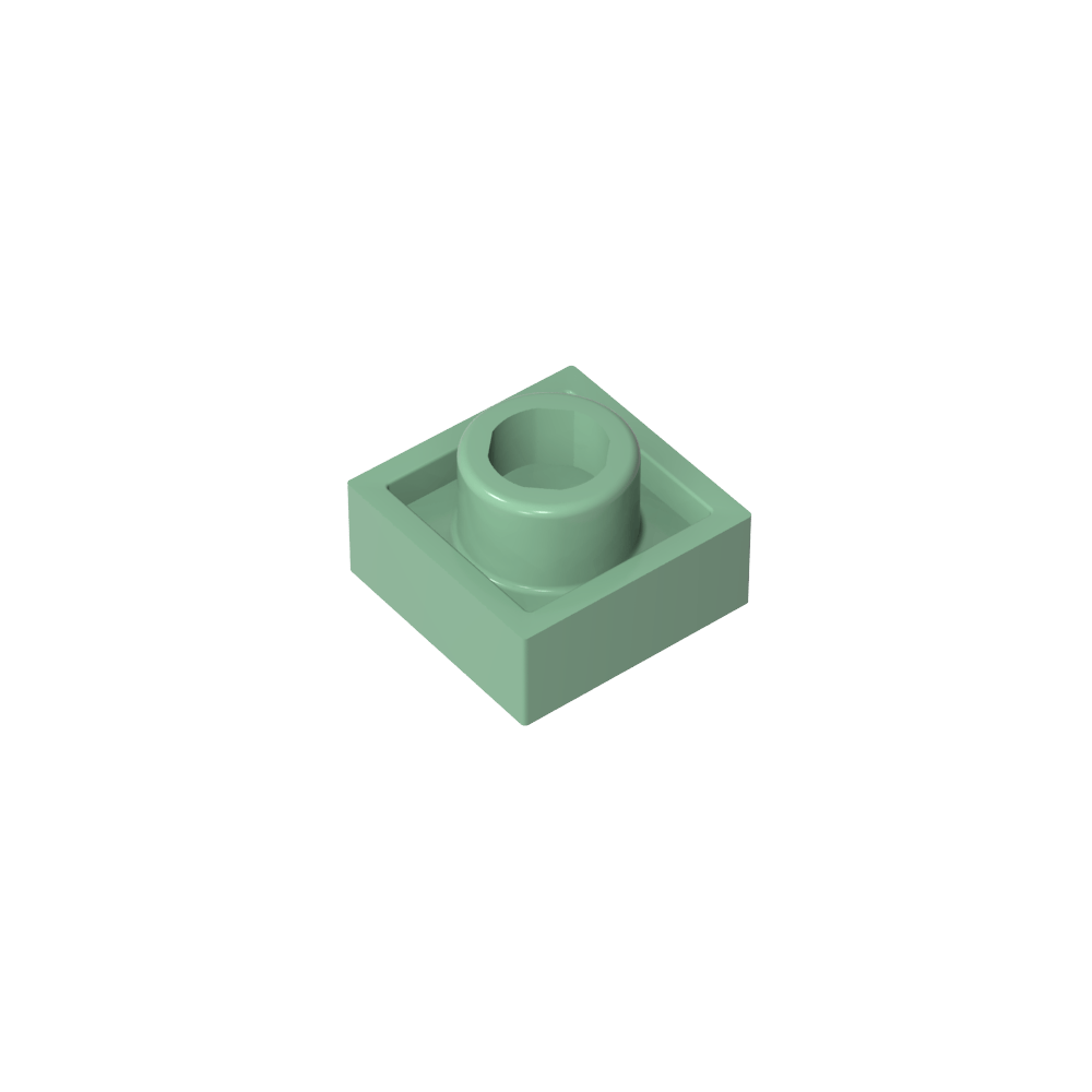 1 x 1 tablero de doble cara-MyGobricksEs