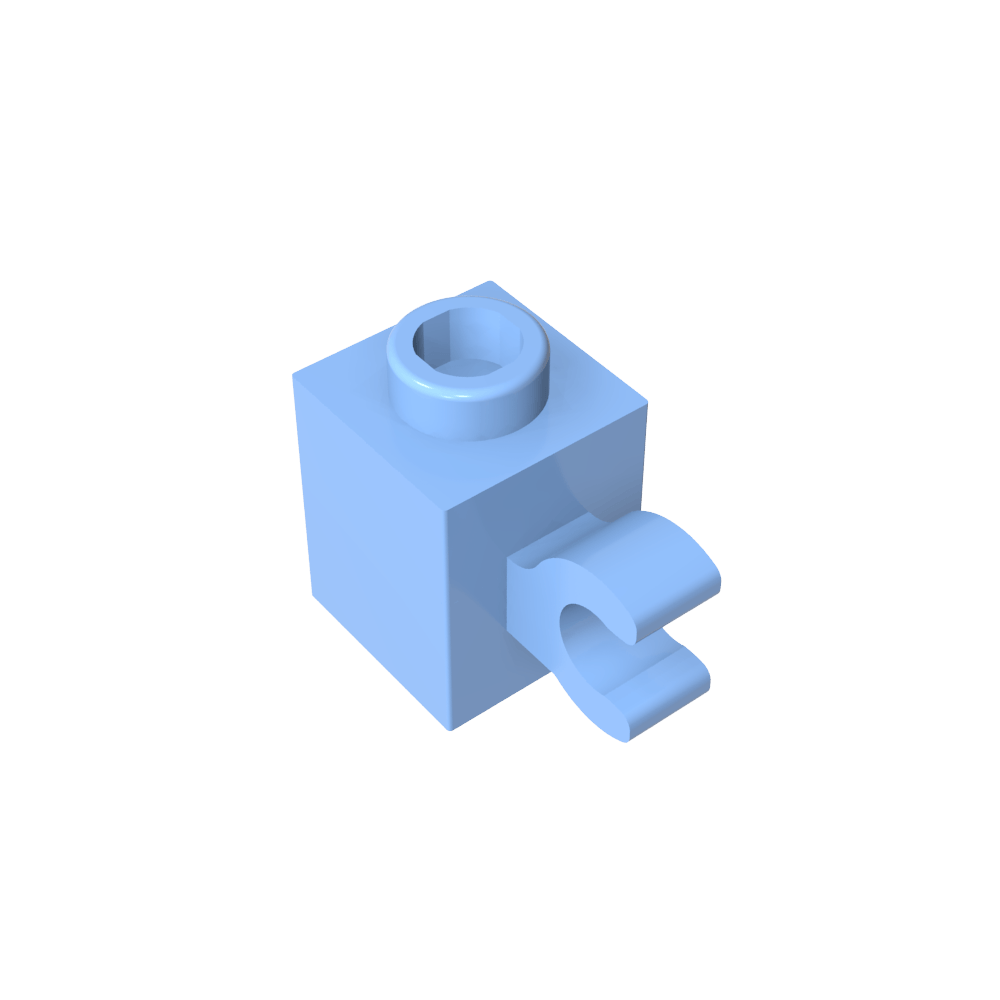Ladrillo Especial 1 x 1 con Clip Horizontal-MyGobricksEs