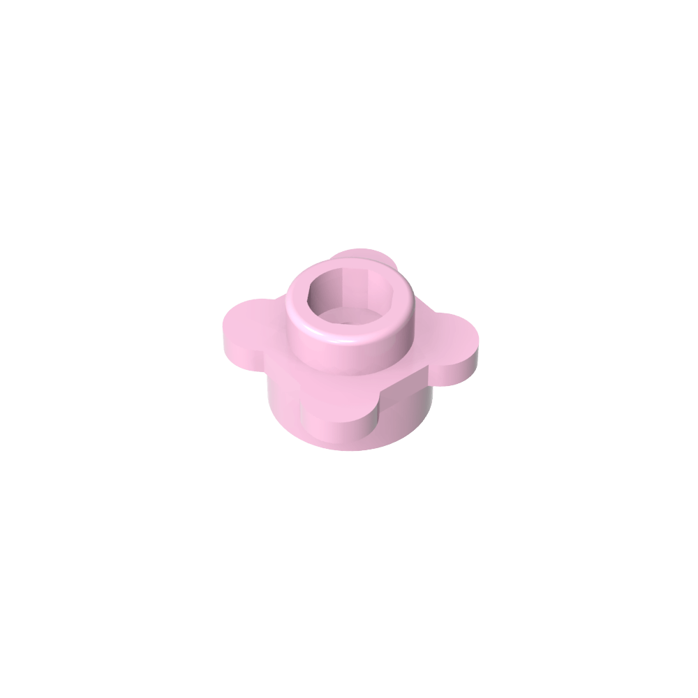 Planta, Flor, Plato Redondo 1 x 1 con 4 Pétalos-MyGobricksEs