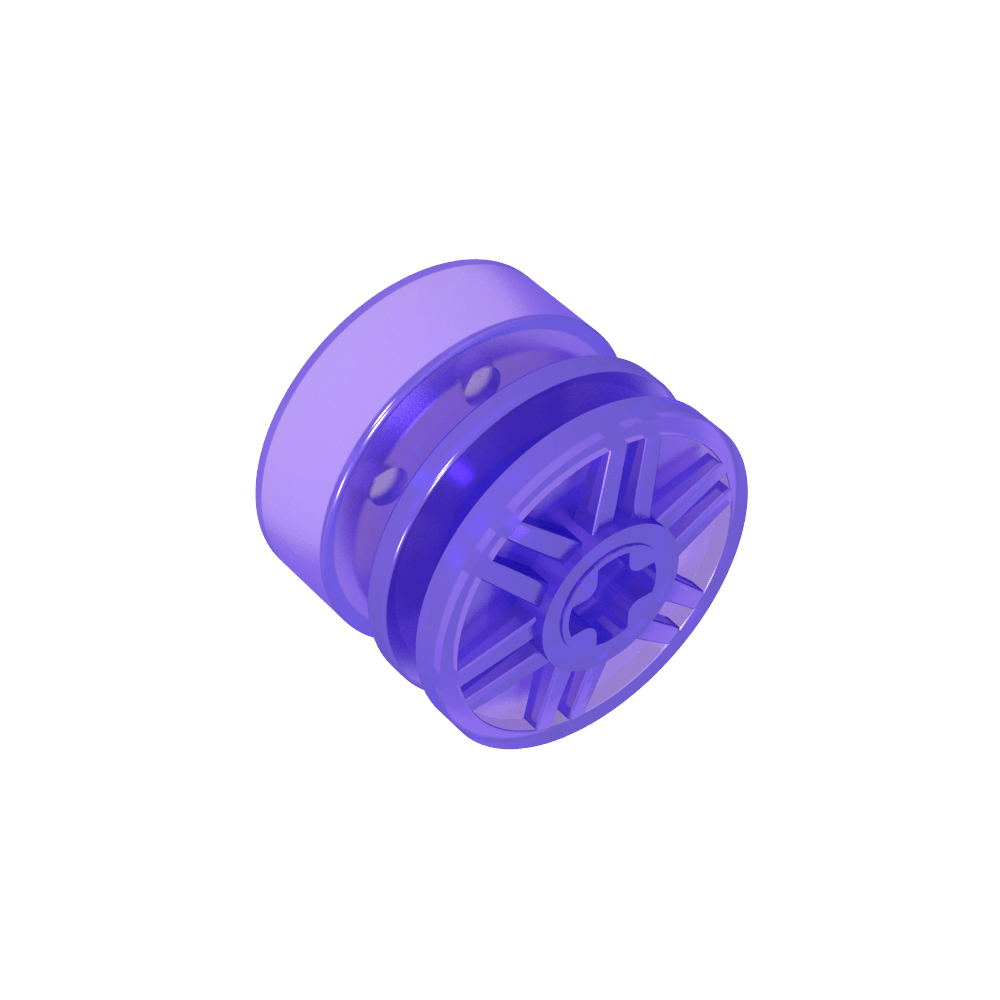 Rueda 18 x 14 con agujero para eje, pernos falsos y radios poco profundos-MyGobricksEs