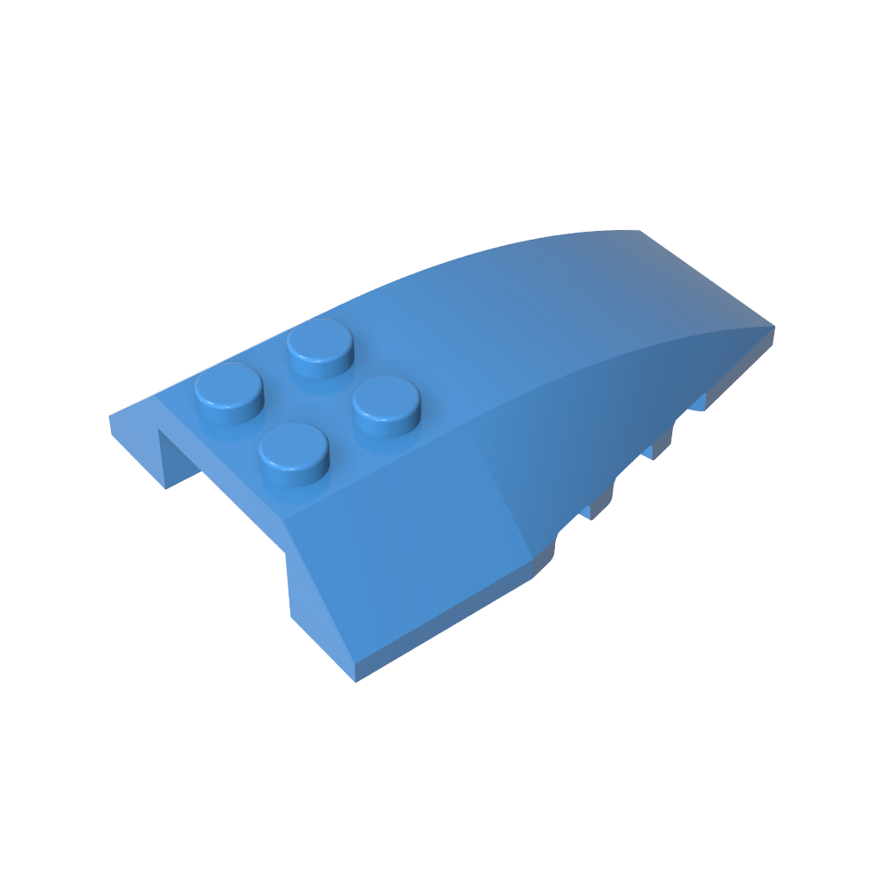 Cuña curva 6 x 4 triple-MyGobricksEs