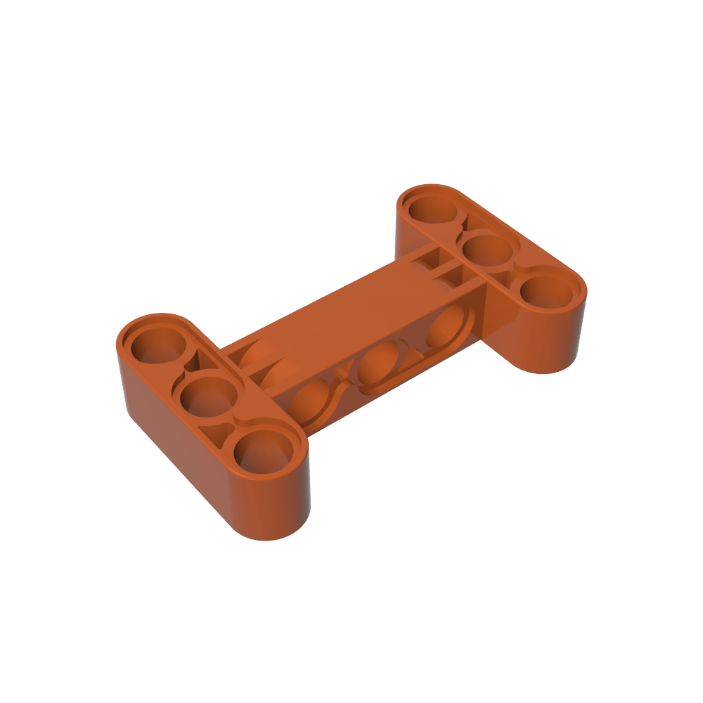 Viga técnica de 3 x 5 de espesor [orificios de viga central desplazados a 90°]-MyGobricksEs