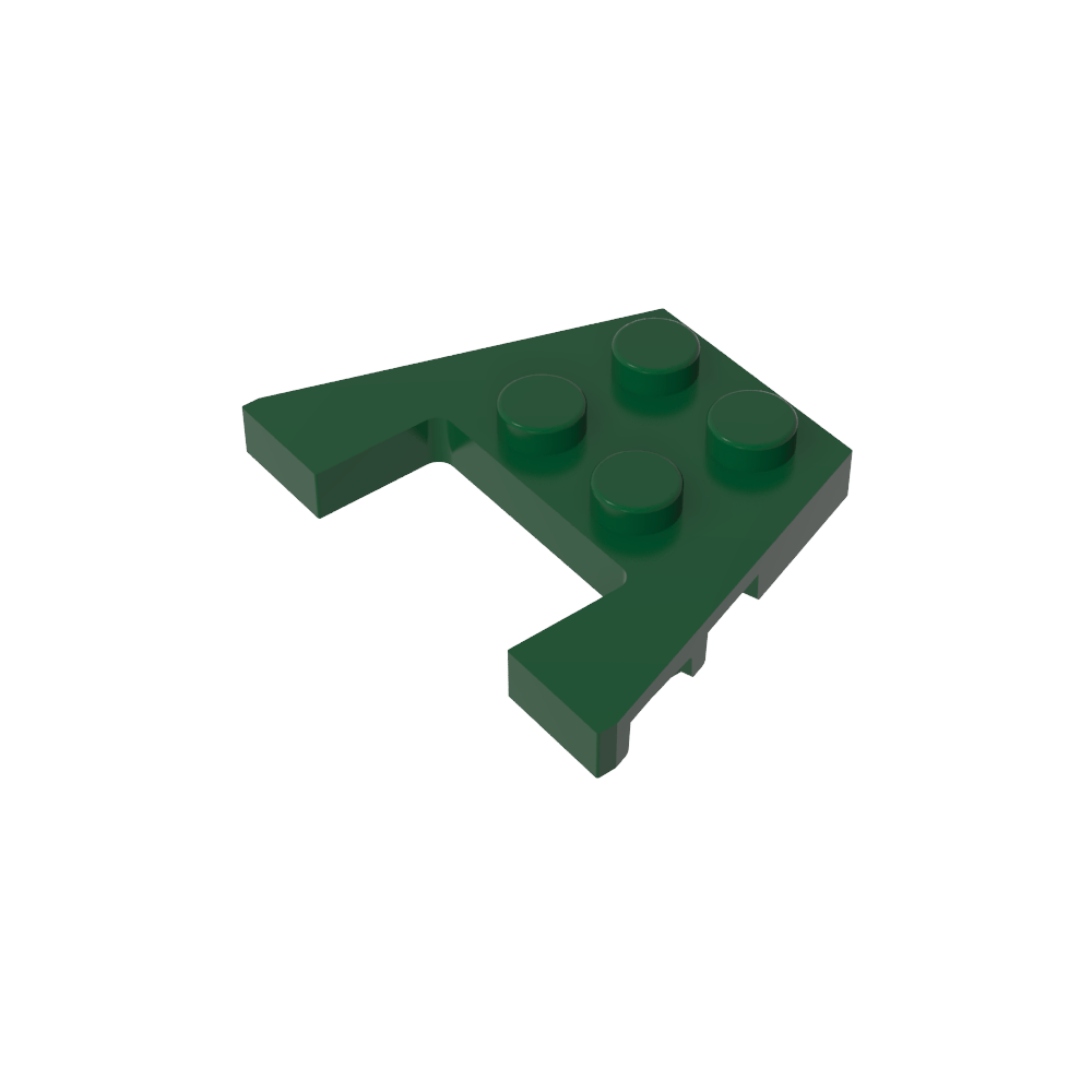 Placa de cuña de 3 x 4 con muescas para pernos-MyGobricksEs