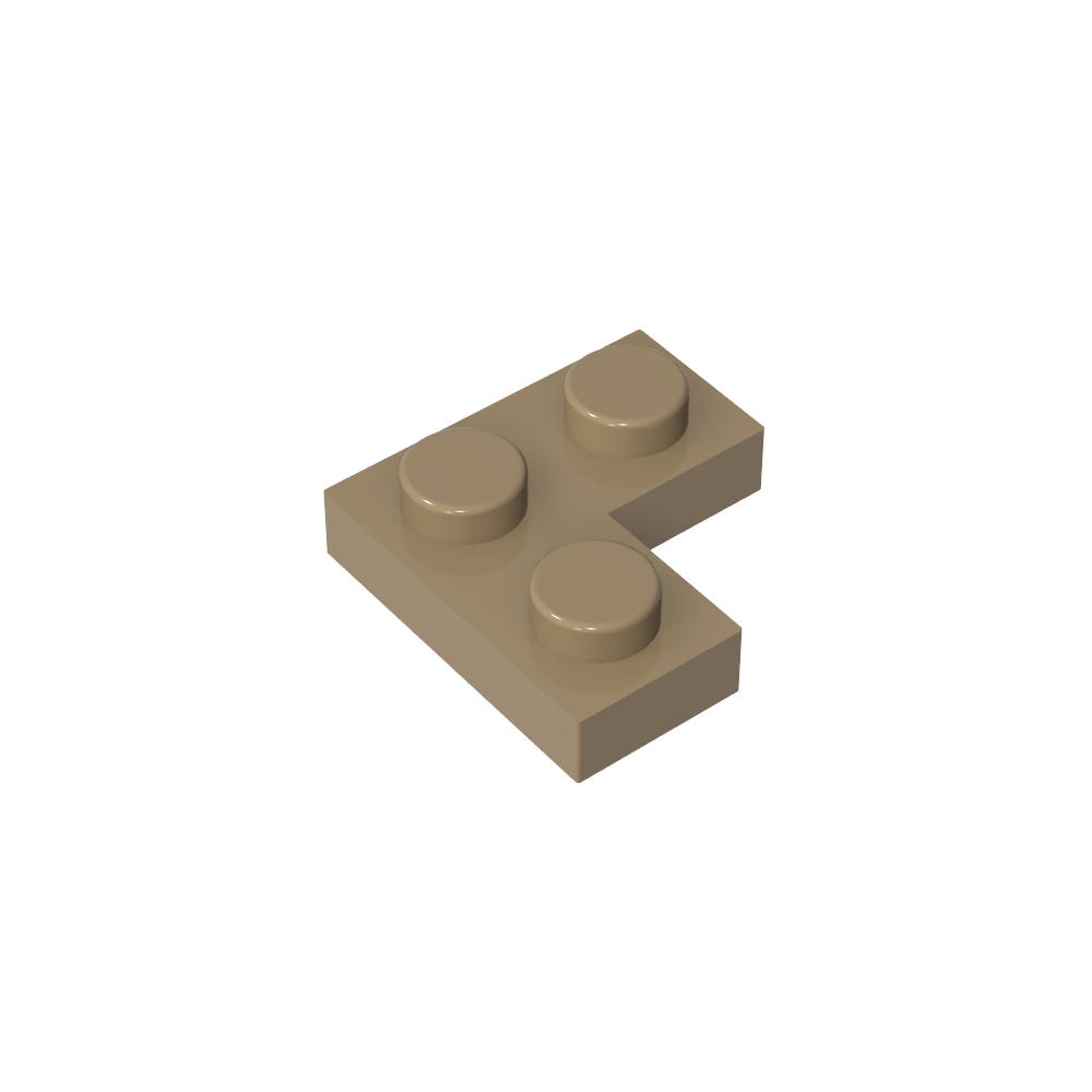 Placa 2 x 2 Esquina-MyGobricksEs