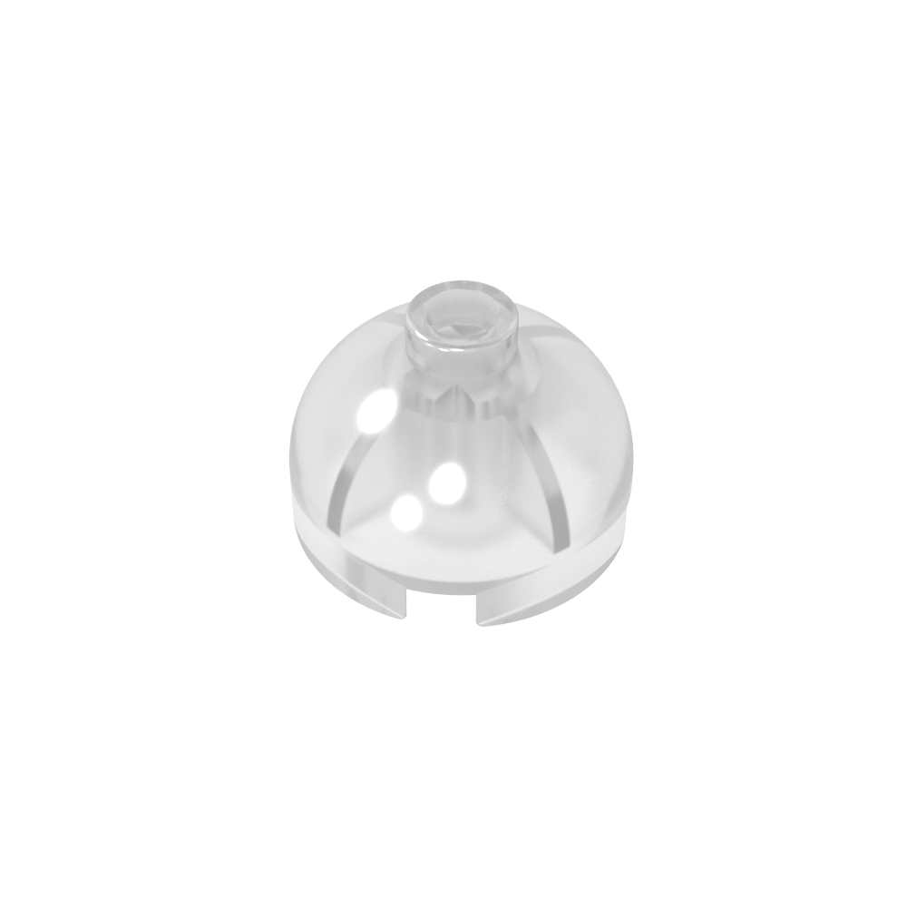 Ladrillo redondo de 2 x 2 con parte superior abovedada - Perno abierto bloqueado sin soporte de eje inferior-MyGobricksEs