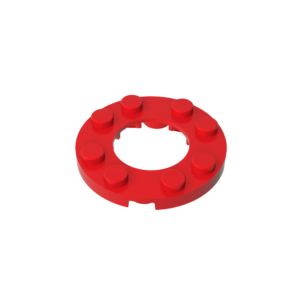 Plato redondo 4x4 con agujero 2x2-MyGobricksEs