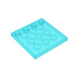 Placas especiales 4x4 con tacos en un borde [lisas]-MyGobricksEs