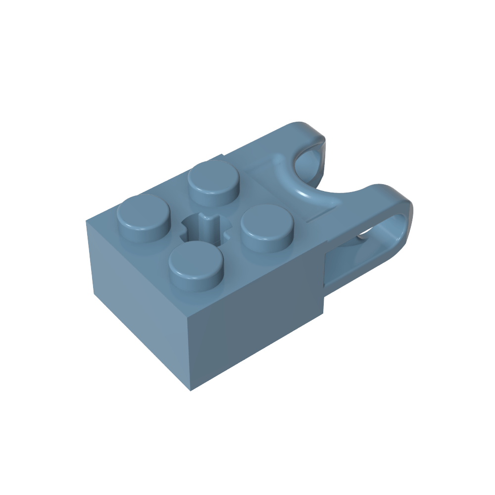 Technic Brick Special 2 x 2 con receptáculo de bola ancho y orificio para eje-MyGobricksEs